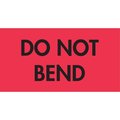 Decker Tape Products Label, DL3581, DO NOT BEND, 2" X 3" DL3581